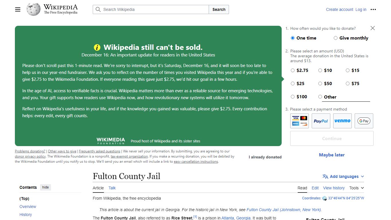 Fulton County Jail - Wikipedia