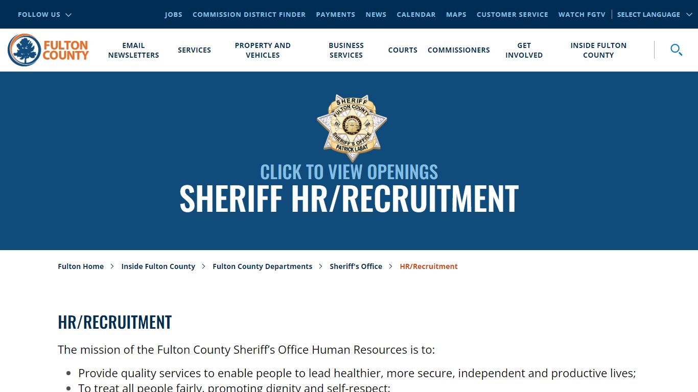 HR/Recruitment - Fulton County Government